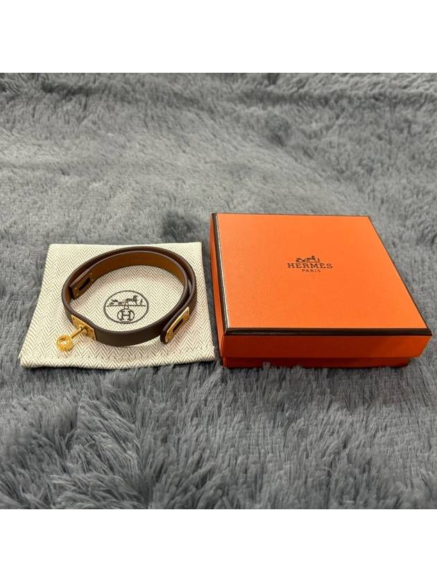 Mini Kelly Double Tour Bracelet Etoupe - HERMES - BALAAN 5