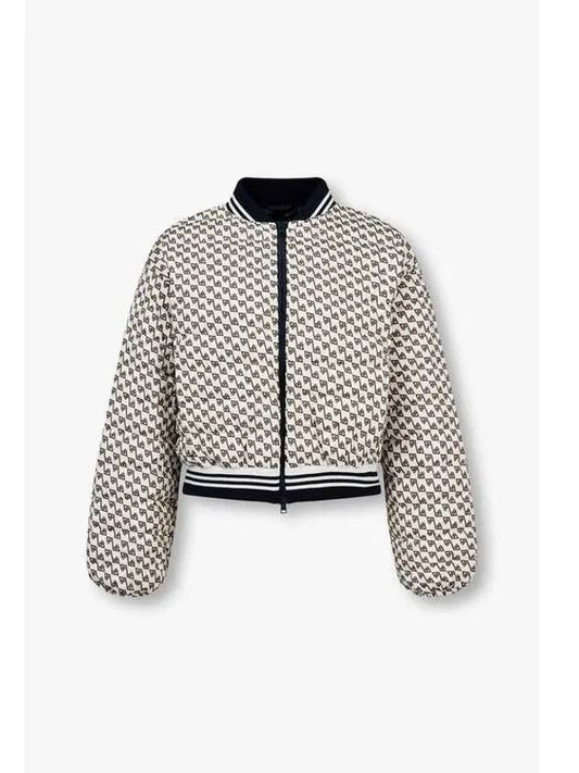 Women s Logo Pattern Down Padded Jacket White - HERNO - BALAAN 1