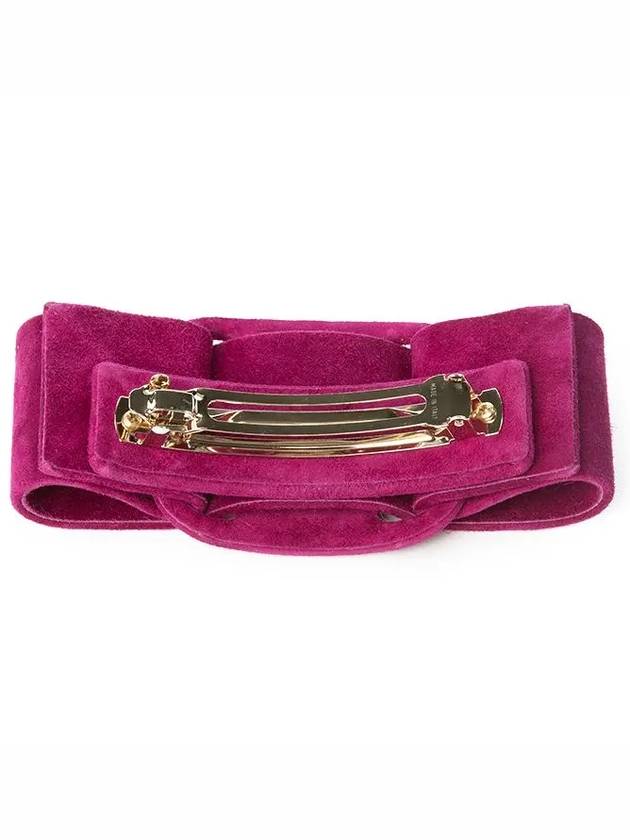 Vara Bow Hair Clip Violet - SALVATORE FERRAGAMO - BALAAN 4