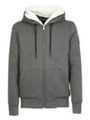 Classic Bunny Zip Up Hoodie White Lining Charcoal - MOOSE KNUCKLES - BALAAN 2