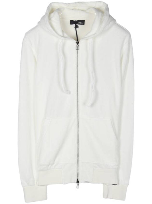 terry cotton hooded zip-up white - RVR LARDINI - BALAAN 1