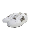 Logo Plaque Leather Low-Top Sneakers White - PHILIPP PLEIN - BALAAN 3