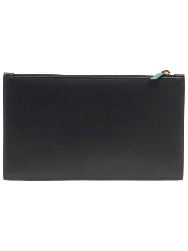 Black Smooth Calfskin Gold Monogram Bill Pouch 636316 - SAINT LAURENT - BALAAN 3