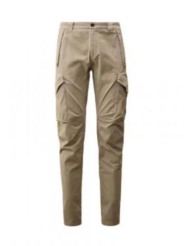 Stretch Sateen Ergonomic Lens Cargo Straight Pants Beige - CP COMPANY - BALAAN 2