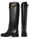 Logo Leather Middle Boots Black - DIOR - BALAAN 7