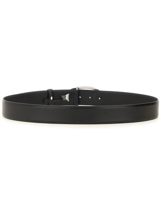 1DR Logo Buckle Leather Belt Black - DIESEL - BALAAN 4