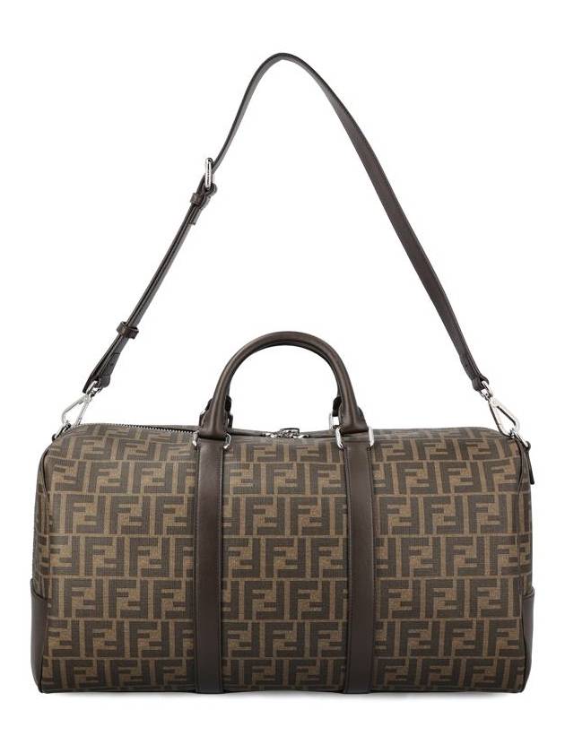 FF Fabric Large Duffel Bag Brown - FENDI - BALAAN 3