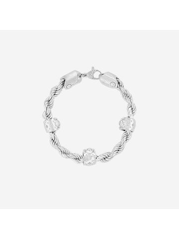 LV Rope Bracelet Silver - LOUIS VUITTON - BALAAN 1