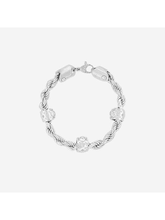 LV Rope Bracelet Silver - LOUIS VUITTON - BALAAN 1