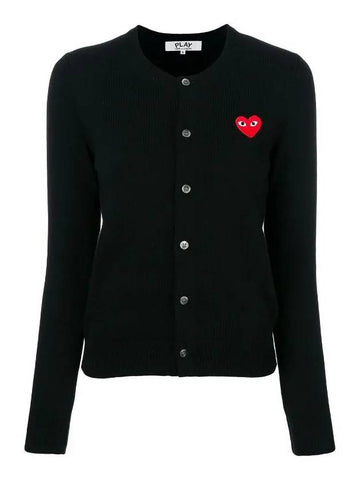 Red Waffen Black Women's Cardigan AZ N007 051 1 - GOLDEN GOOSE - BALAAN 1