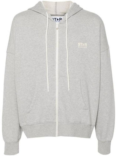 Star Logo Zip-Up Hoodie Melange Grey - GOLDEN GOOSE - BALAAN 2