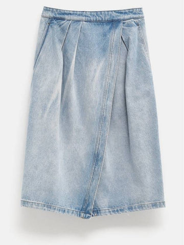 Denim Midi Skirt - DRIES VAN NOTEN - BALAAN 1