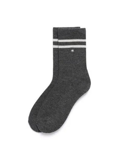 Mozsa Wool Socks S24WWFSO04 Melange Gray - SNOW PEAK - BALAAN 1