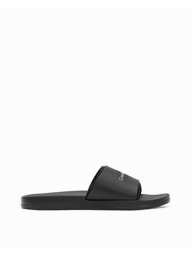 Jeans Logo Slippers Black - CALVIN KLEIN - BALAAN 1