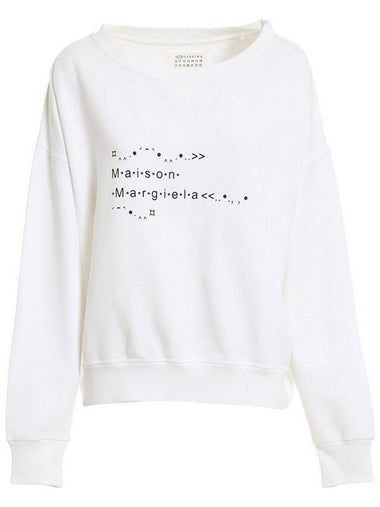 Font Generator Logo Sweatshirt White - MAISON MARGIELA - BALAAN 1