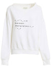 Font Generator Logo Sweatshirt White - MAISON MARGIELA - BALAAN 1