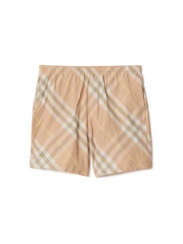 Check Swim Shorts Beige - BURBERRY - BALAAN 2