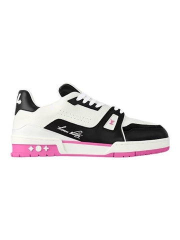 LV Trainer Low Top Sneakers Black Rose - LOUIS VUITTON - BALAAN 1