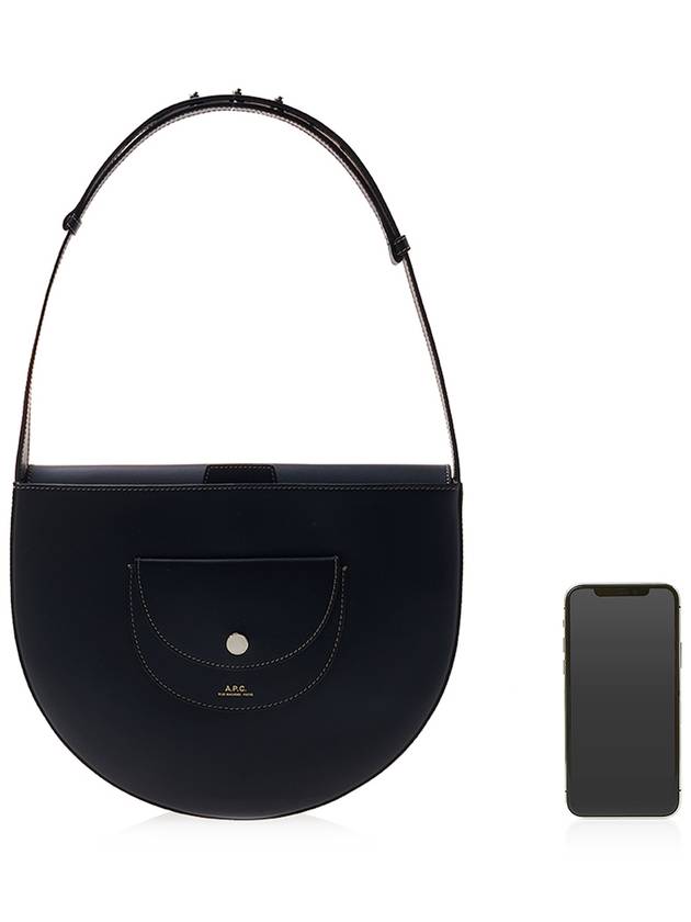 Semi Circle Pocket Bag Black - A.P.C. - BALAAN 7