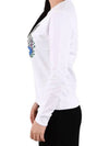 Women's Tiger Embroidery Sweatshirt White - KENZO - BALAAN 5