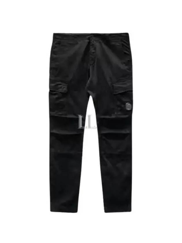 50 Fili Stretch Cargo Straight Pants Black - CP COMPANY - BALAAN 2