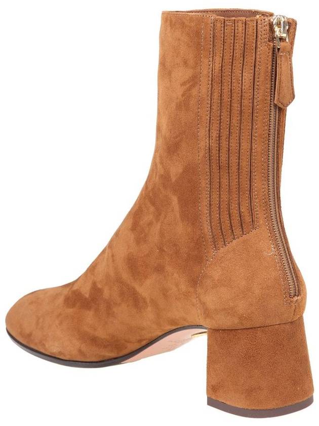 Aquazzura Suede Ankle Boot - AQUAZZURA - BALAAN 4