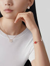 Lucky Spring Pendant Plum Blossom Necklace Rose Gold White - VANCLEEFARPELS - BALAAN 3