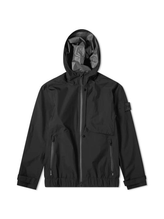 Shadow Project Waffen Goretax Hooded Jacket Black - STONE ISLAND - BALAAN 1