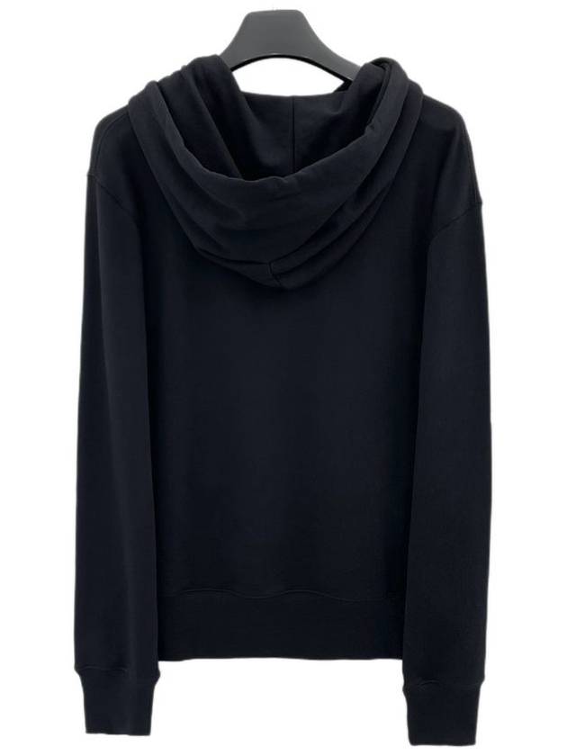 Face Patch Cotton Hoodie Black - ACNE STUDIOS - BALAAN 3