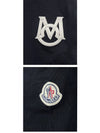 Monogram Logo Short Sleeve T-Shirt Black - MONCLER - BALAAN 6