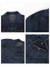 Men's Western Denim Jacket Navy - TOM FORD - BALAAN 5