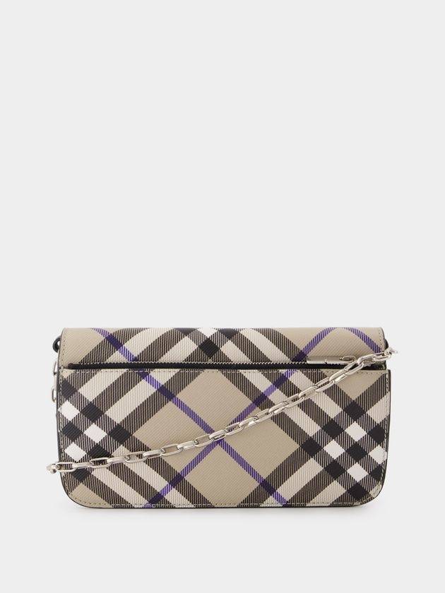 Bin Wallet On Chain - Burberry - Synthetic Leather - Neutral - BURBERRY - BALAAN 3