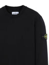 Wappen Patch Crew Neck Sweatshirt Black - STONE ISLAND - BALAAN 4