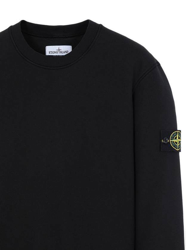 Wappen Patch Crew Neck Sweatshirt Black - STONE ISLAND - BALAAN 4