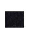 Wallet Black  Oblique Jacquard - DIOR - BALAAN 2