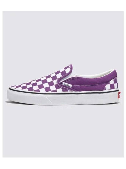 Classic Slip On Color THEORY Checkerboard Purple Magic VN000BVZ1N81 - VANS - BALAAN 2