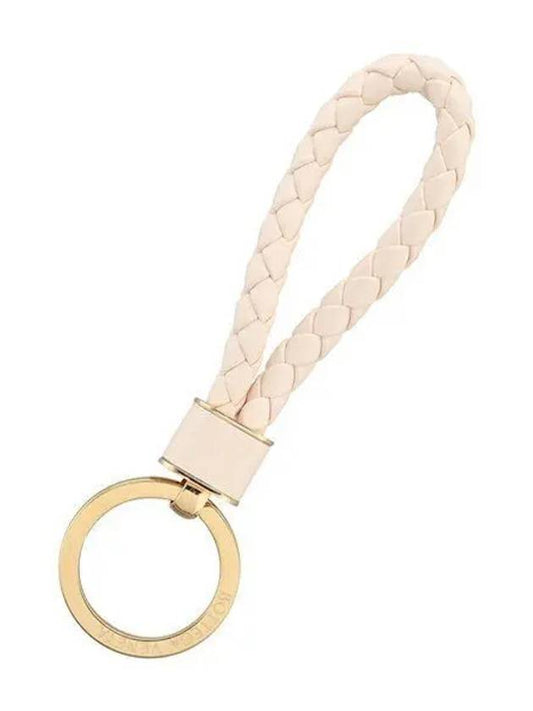 Intrecciato Lambskin Key Holder Pink - BOTTEGA VENETA - BALAAN 2