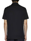 SHERFIELD Cotton Short-Sleeved Shirt Black - BURBERRY - BALAAN 3