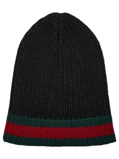 web wool beanie black - GUCCI - BALAAN 1