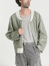 Men s Eco Leather Cardigan whyso24SS12 - WHYSOCEREALZ - BALAAN 3