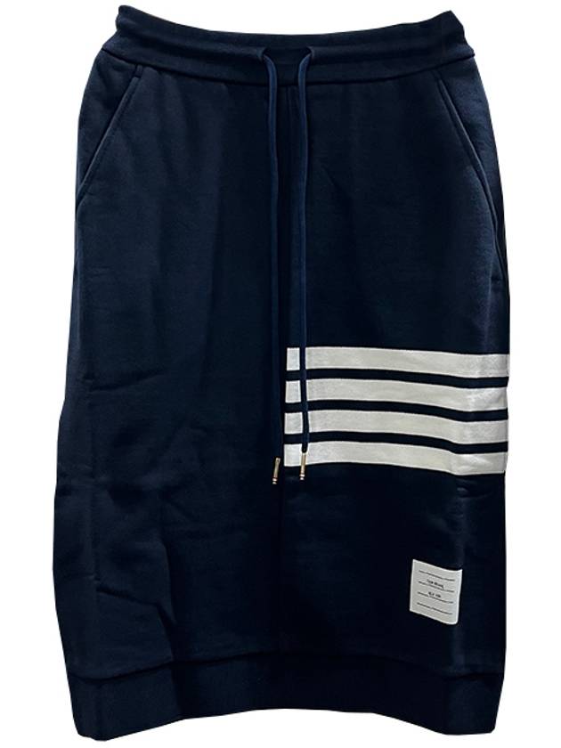 Women's 4-Bar Stripe Drawstring Skirt Navy - THOM BROWNE - BALAAN 3