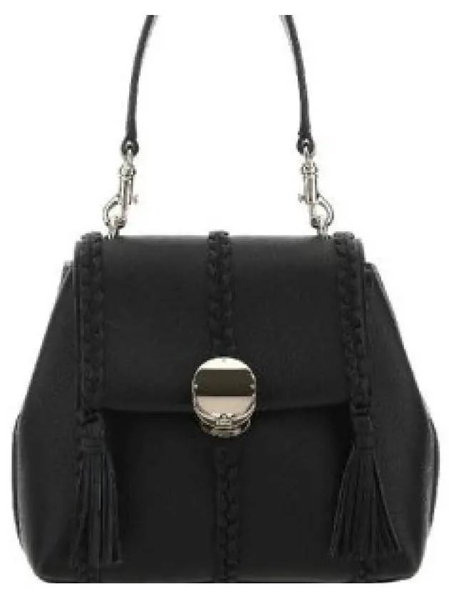 Penelope Leather Shoulder Bag Black - CHLOE - BALAAN 2