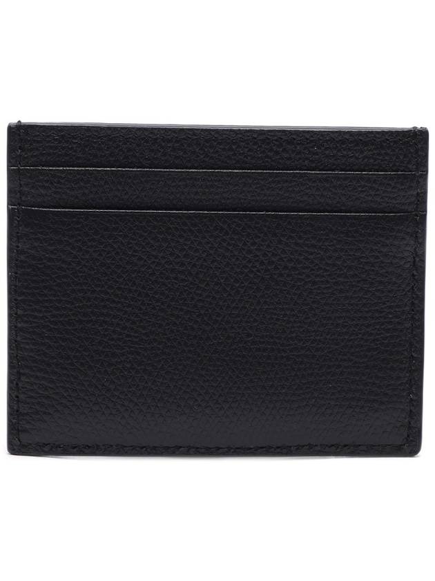 V Logo Signature Card Wallet Black - VALENTINO - BALAAN 5