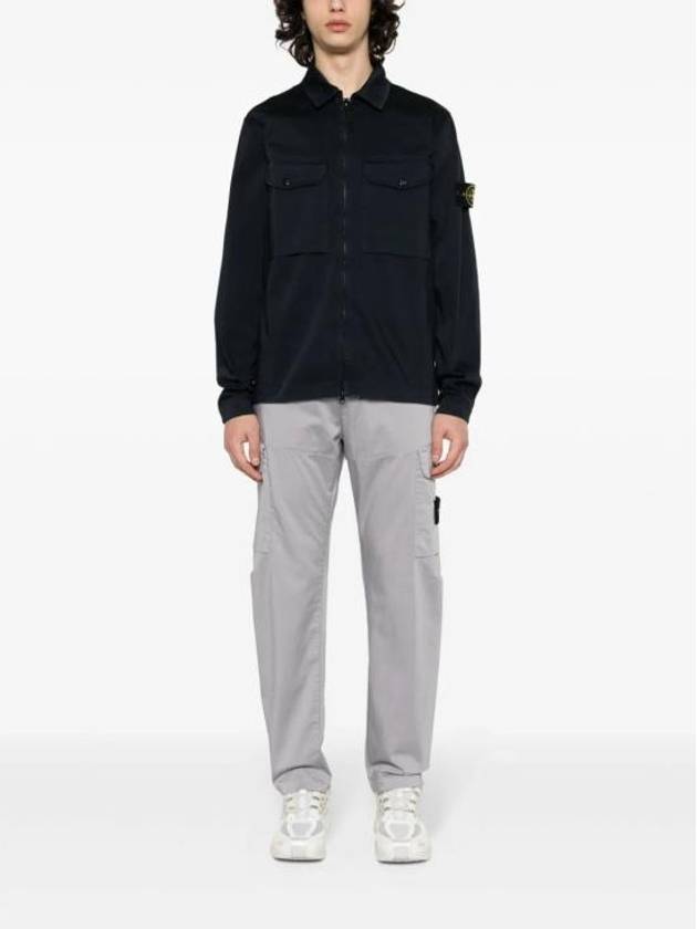 Compass Badge Zipped Jacket Orange Navy Blue - STONE ISLAND - BALAAN 3