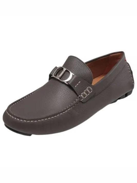 3LO114YJK 767 CD Buckle Leather Loafers - DIOR - BALAAN.