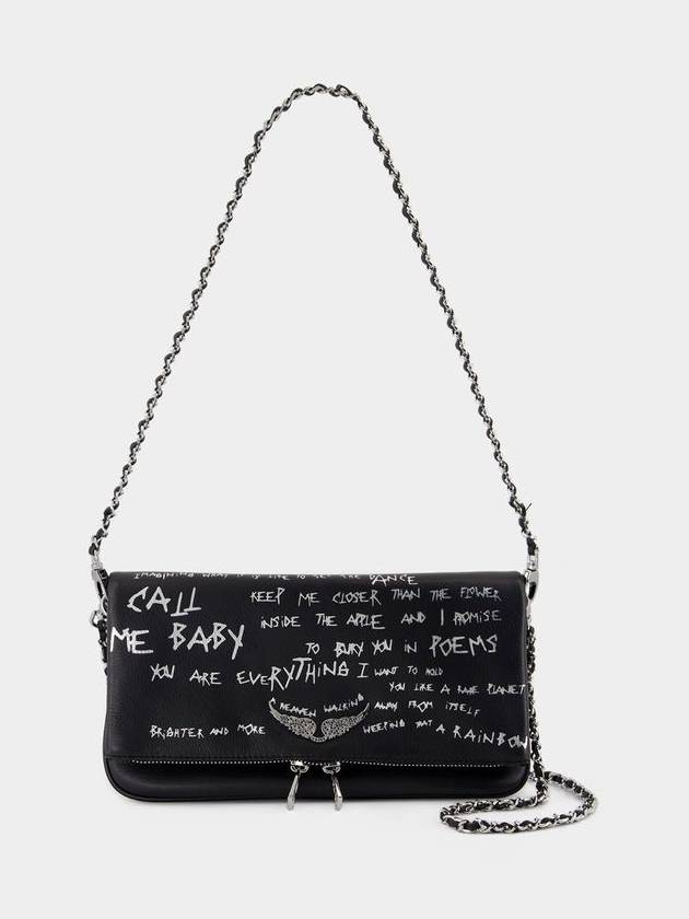 Rock Graffiti Crossbody - Zadig & Voltaire - Calfskin - Black - ZADIG & VOLTAIRE - BALAAN 1