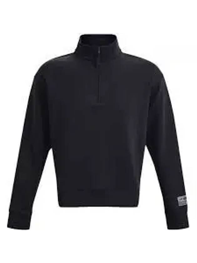 Summit Knit Half Zip Sweatshirt Black - UNDER ARMOUR - BALAAN 2