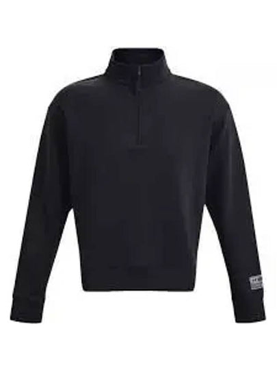 Summit Knit Half Zip Sweatshirt Black - UNDER ARMOUR - BALAAN 2