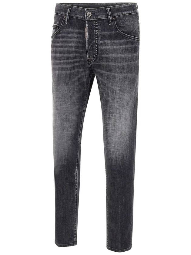 Skater Denim Straight Jeans Black - DSQUARED2 - BALAAN 5