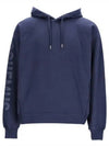 Le Typo Classic Fit Cotton Hoodie Navy - JACQUEMUS - BALAAN 2